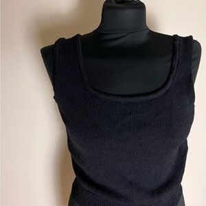 St. John Black Tank Top